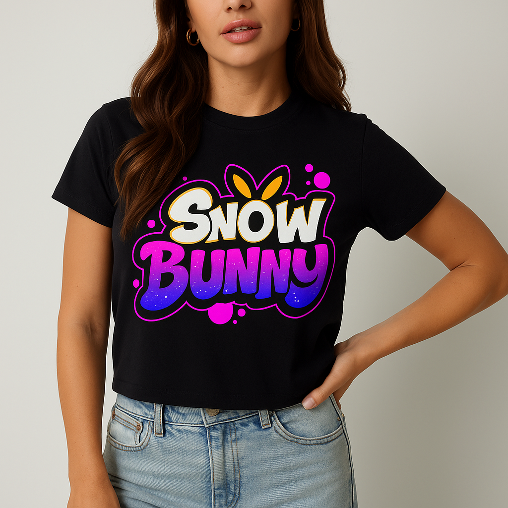 Snow Bunny – Cute Graphic T-Shirt for Girl's Classic T-Shirt