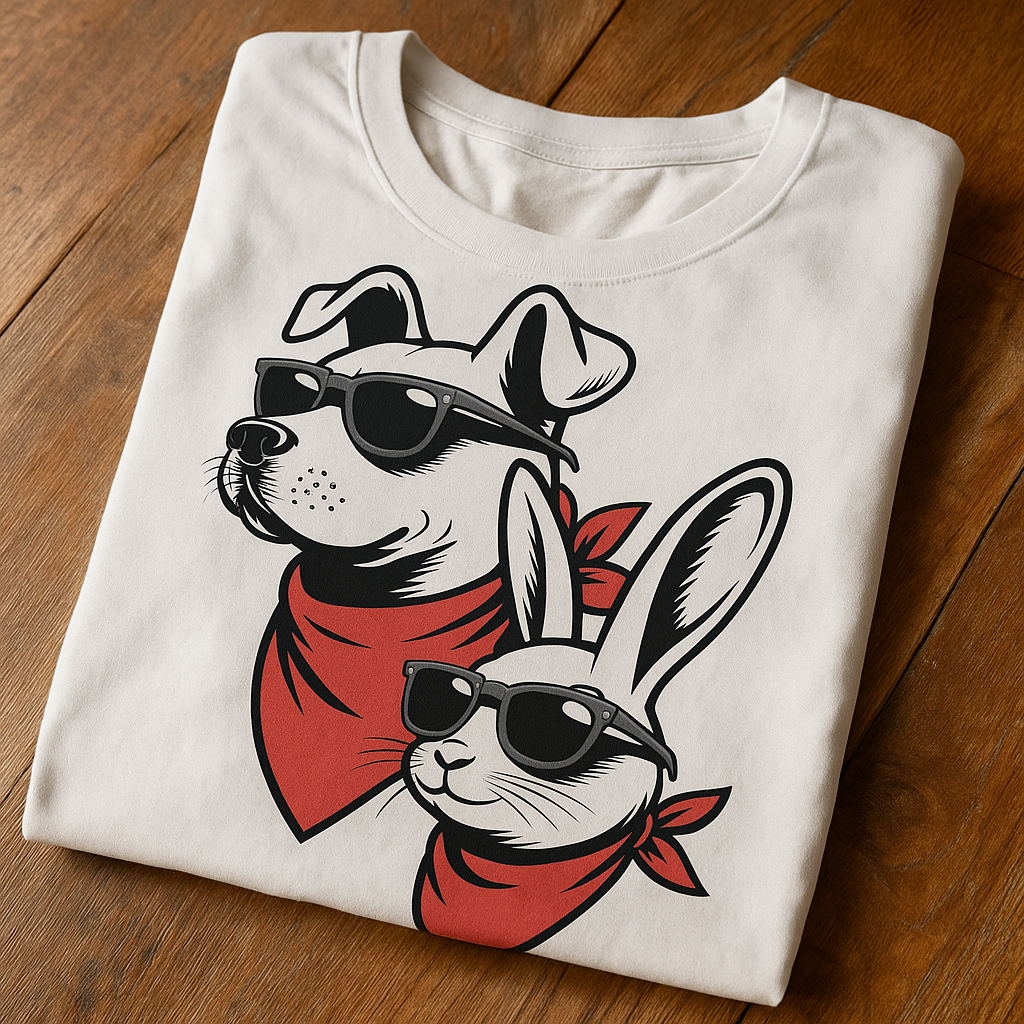 Dog Dad Vibes – Men's Premium Cotton Dog Lover T-Shirt