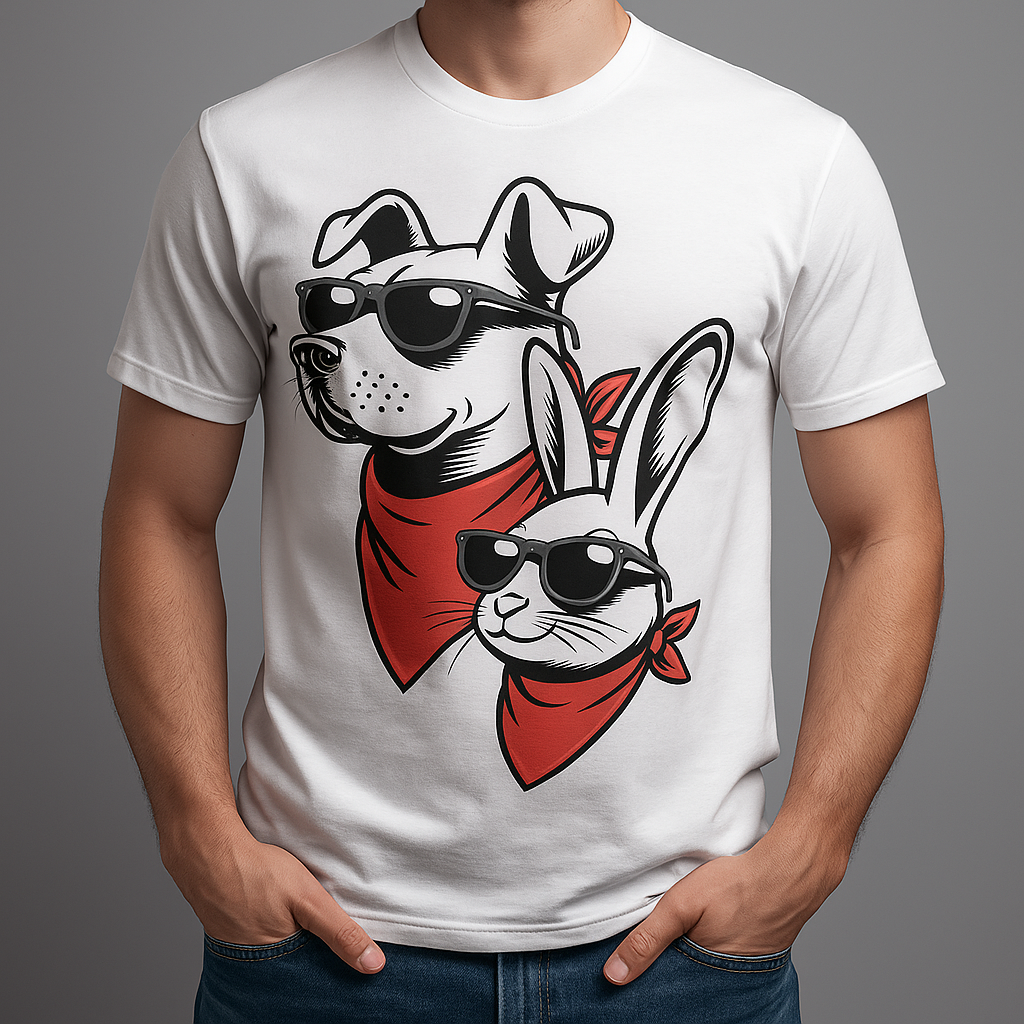 Dog Dad Vibes – Men's Premium Cotton Dog Lover T-Shirt
