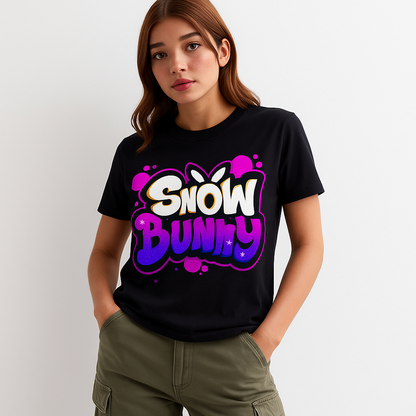Snow Bunny – Cute Graphic T-Shirt for Girl's Classic T-Shirt
