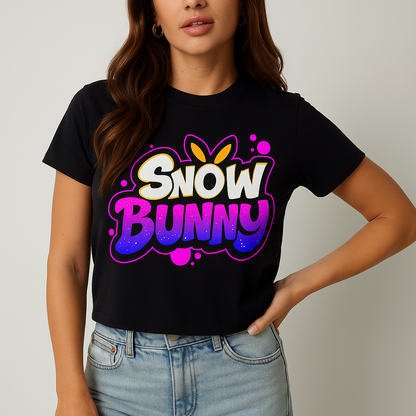 Snow Bunny – Cute Graphic T-Shirt for Girl's Classic T-Shirt
